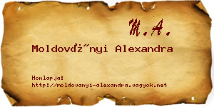 Moldoványi Alexandra névjegykártya