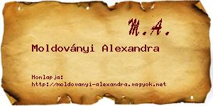 Moldoványi Alexandra névjegykártya