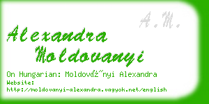 alexandra moldovanyi business card